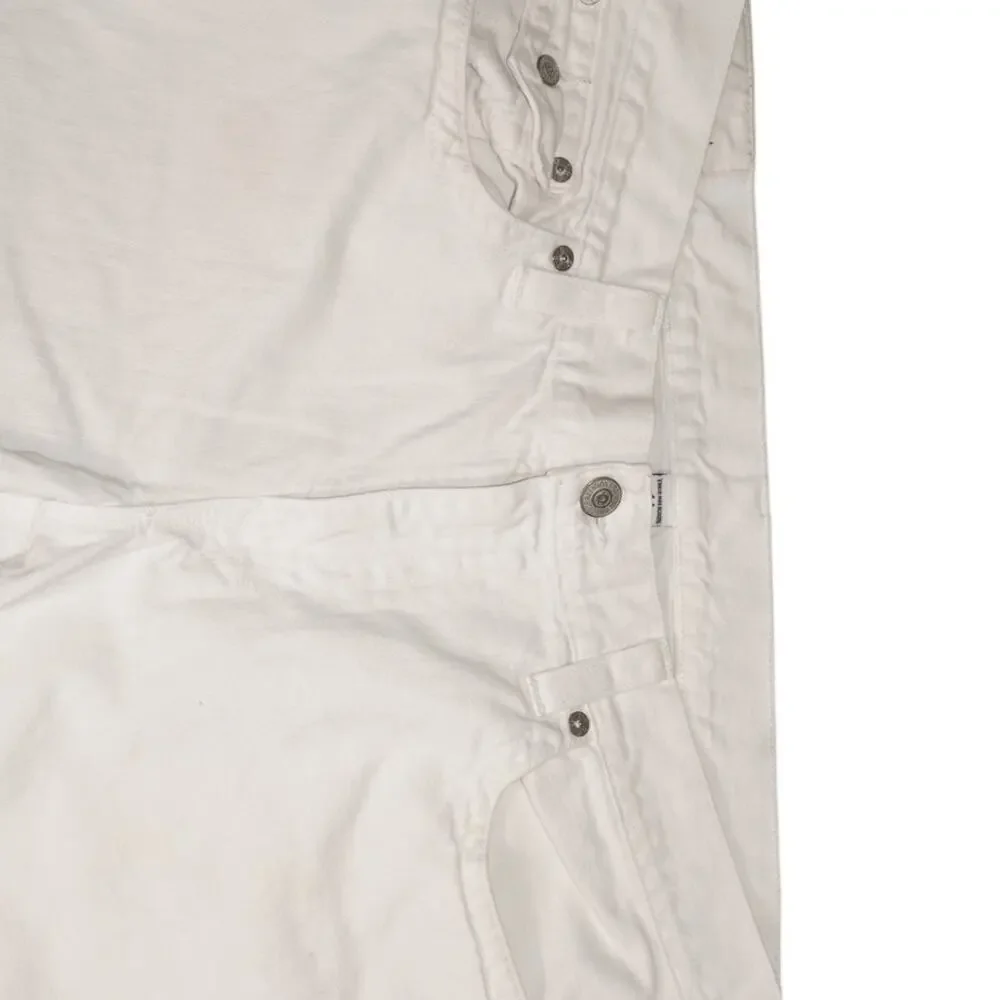 True Religion White Denim Cutoff Shorts Men’s 40 – Made in USA